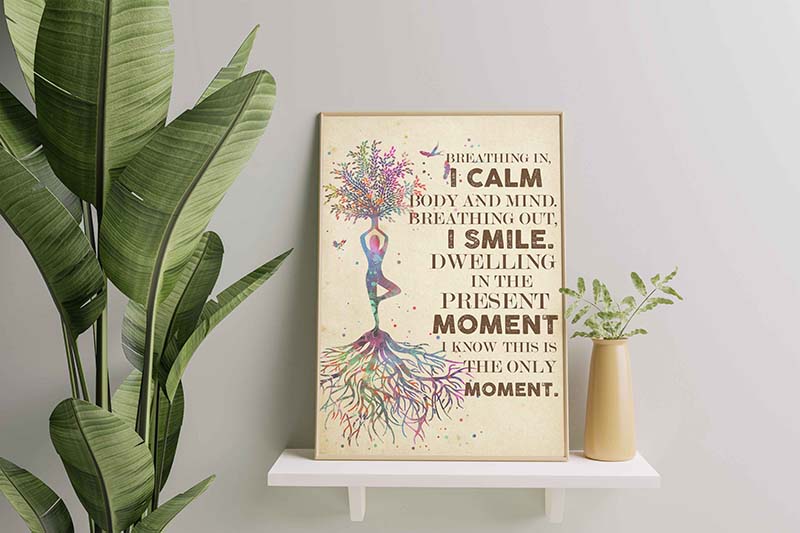 Yoga tree Breathing in I calm body and mind-TT1211