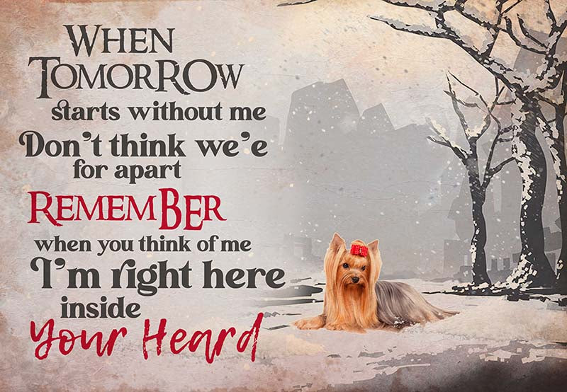 Yorkshire Terrier - I'M Right Here Inside Your Heart Ver2-MH2109