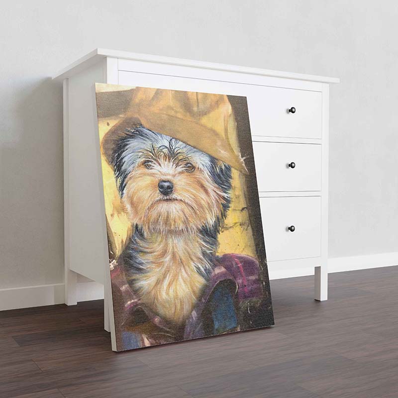 Skitongifts Wall Decoration, Home Decor, Decoration Room Yorkshire Terrier Dog Plumber-TT1012
