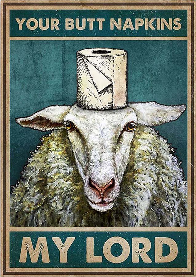 Your Butt Napkins My Lord Alpaca TT1609