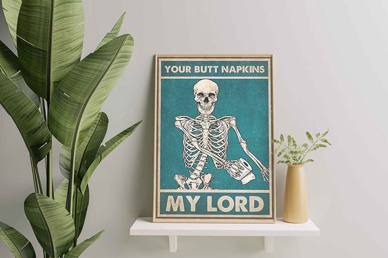 Your Butt Napkins My Lord Skeleton TT1609