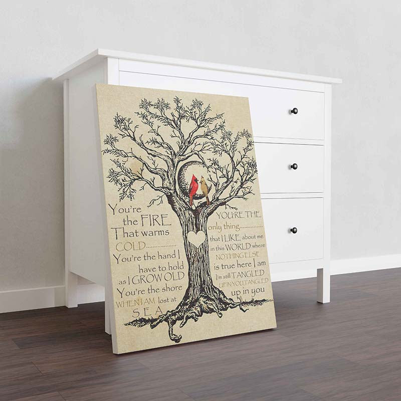 Skitongifts Wall Decoration, Home Decor, Decoration Room You're The Fire That Warms Me When I'm Cold-TT0110