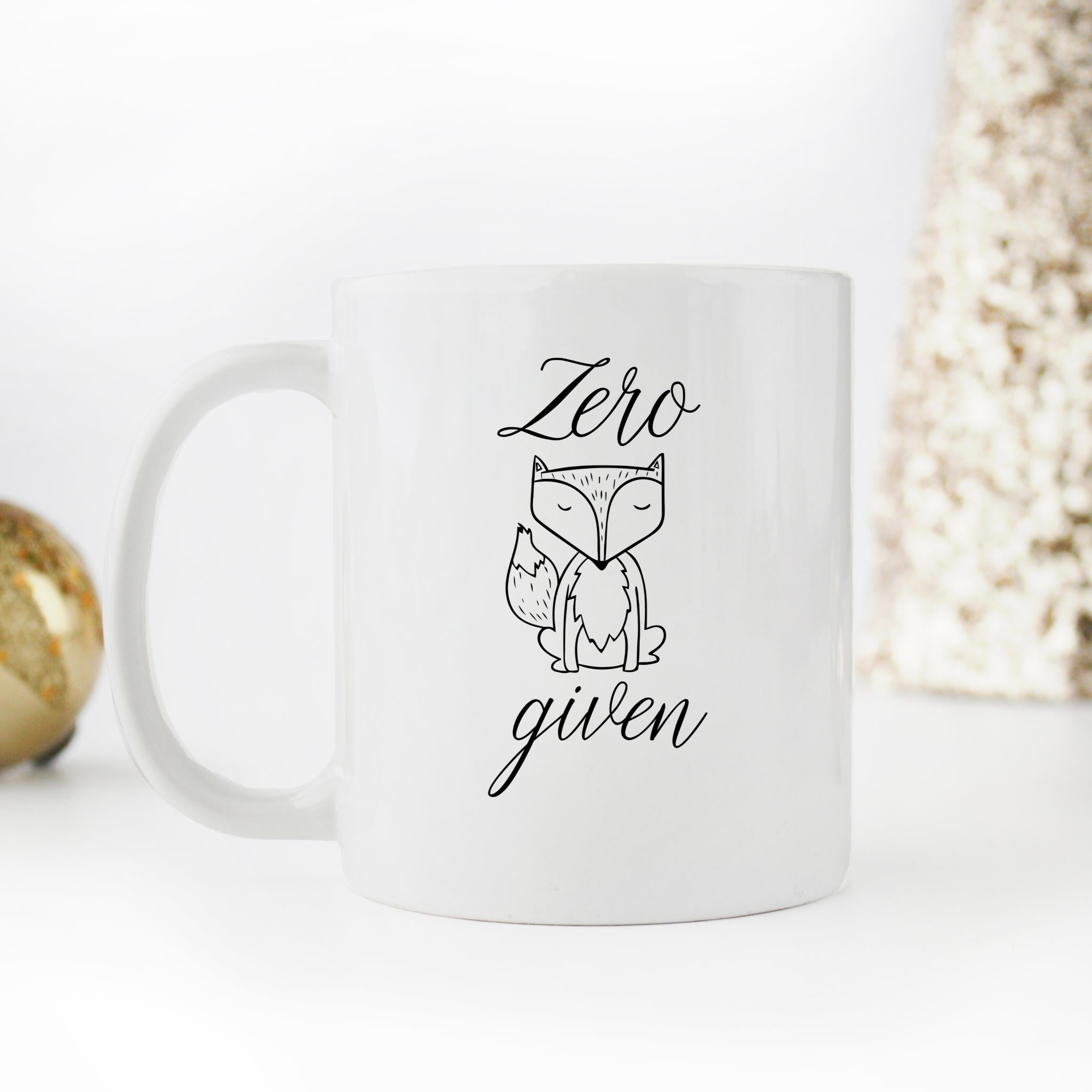 Skitongifts Funny Ceramic Novelty Coffee Mug Zero Fox Given thSrX5v