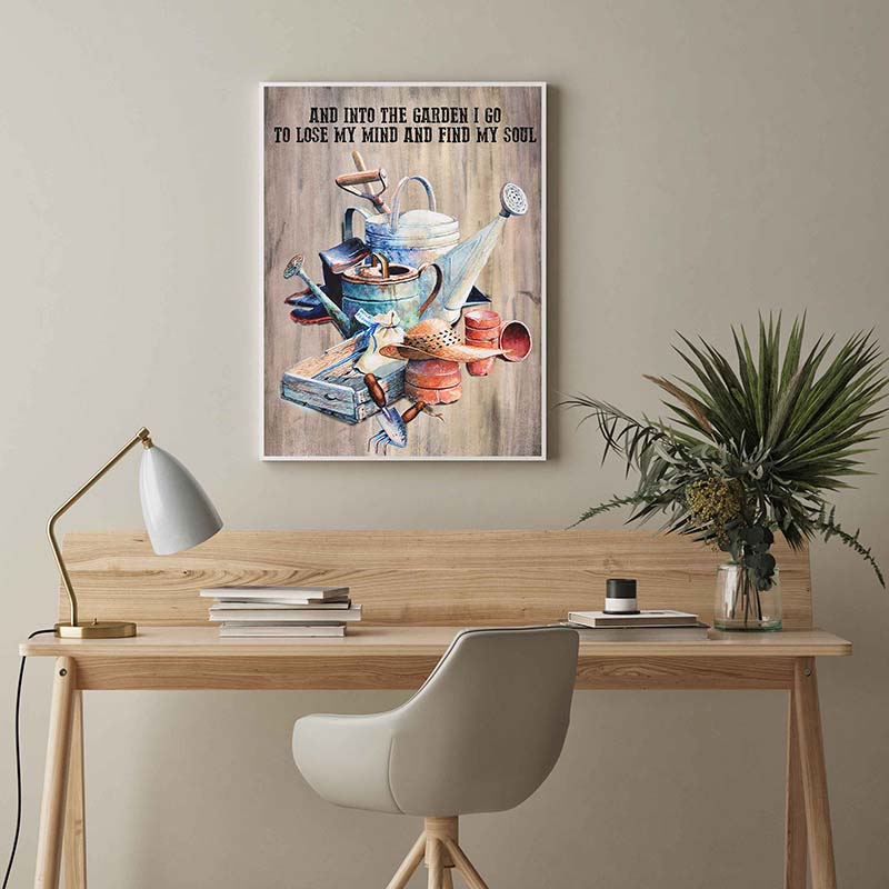 Skitongifts Wall Decoration, Home Decor, Decoration Room And Into The Garden I Go To Lose My Mind And Find My Soul TT1802