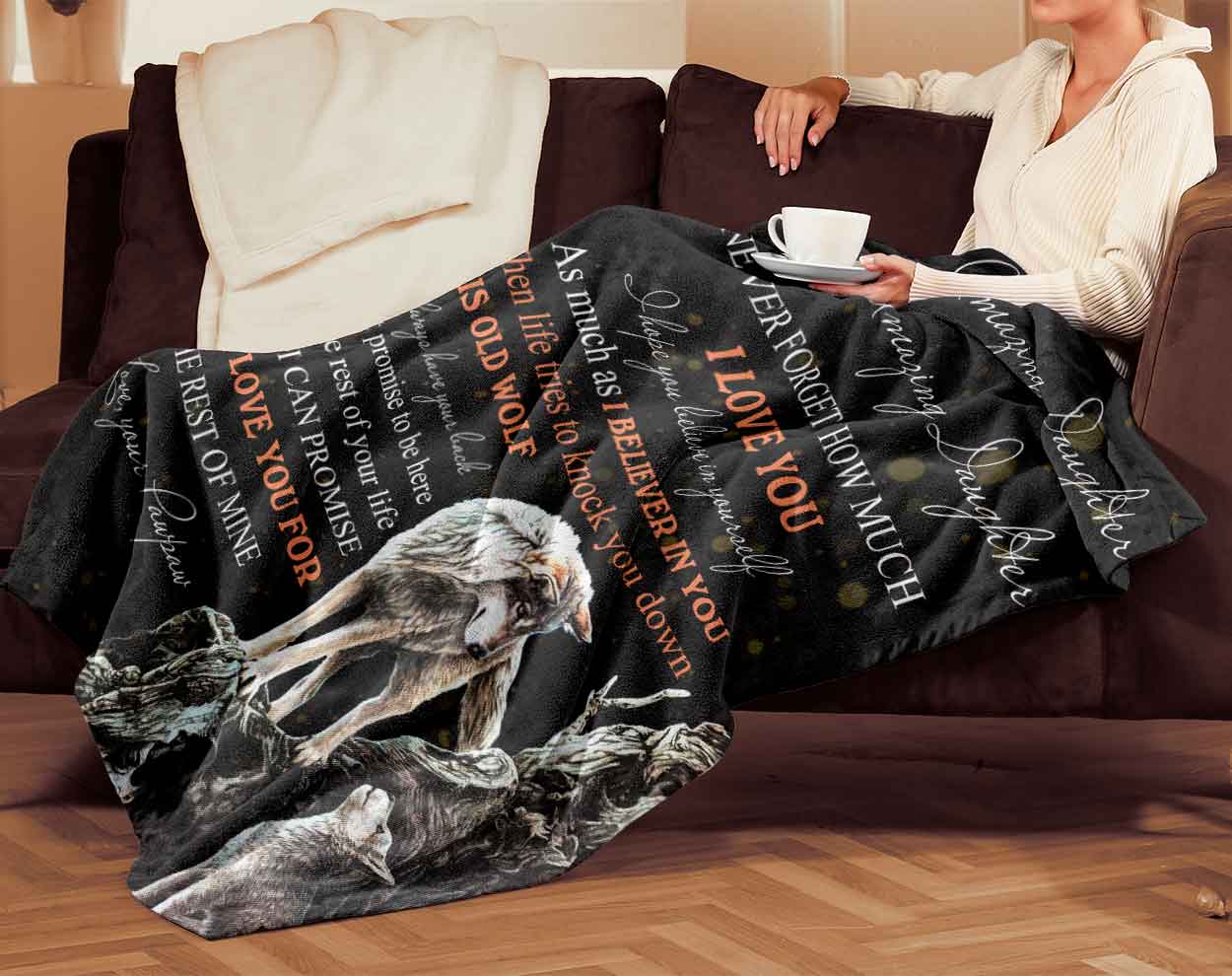 Skitongifts Blanket For Sofa Throws, Bed Throws blanket - To Amazing Granddaughter Never Forget How Much I Love You, Pawpaw-TT2501
