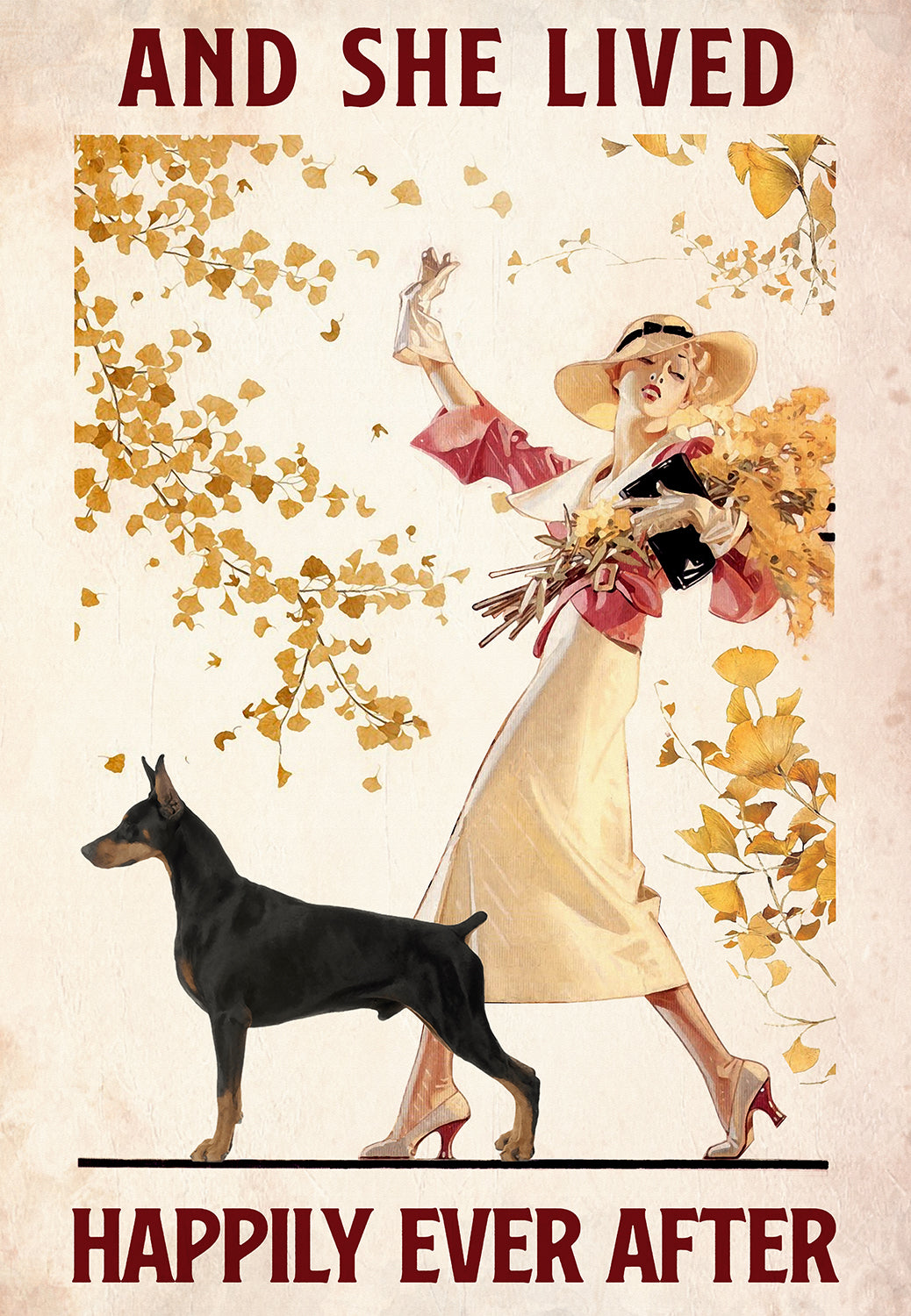Doberman - And She Lived Happily Ever After Dog Lovers-MH1108