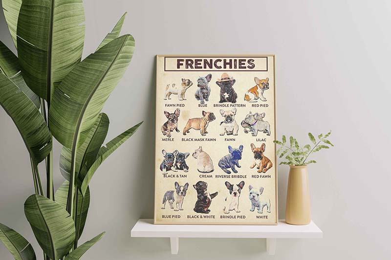 Skitongifts Wall Decoration, Home Decor, Decoration Room Frenchies Bulldog-TT3009