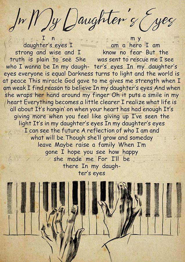 in My Daughter's Eyes Song Lyrics Tree Birds-TT3009