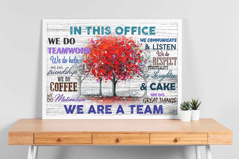 in This Office We Do Help We are A Team Tree-TT2803
