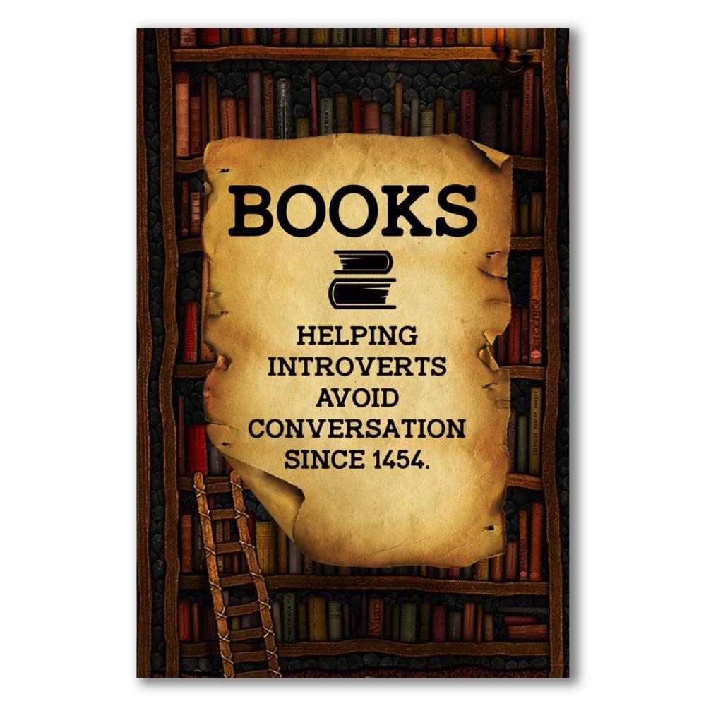 Books helping introverts avoid conversation since 1454