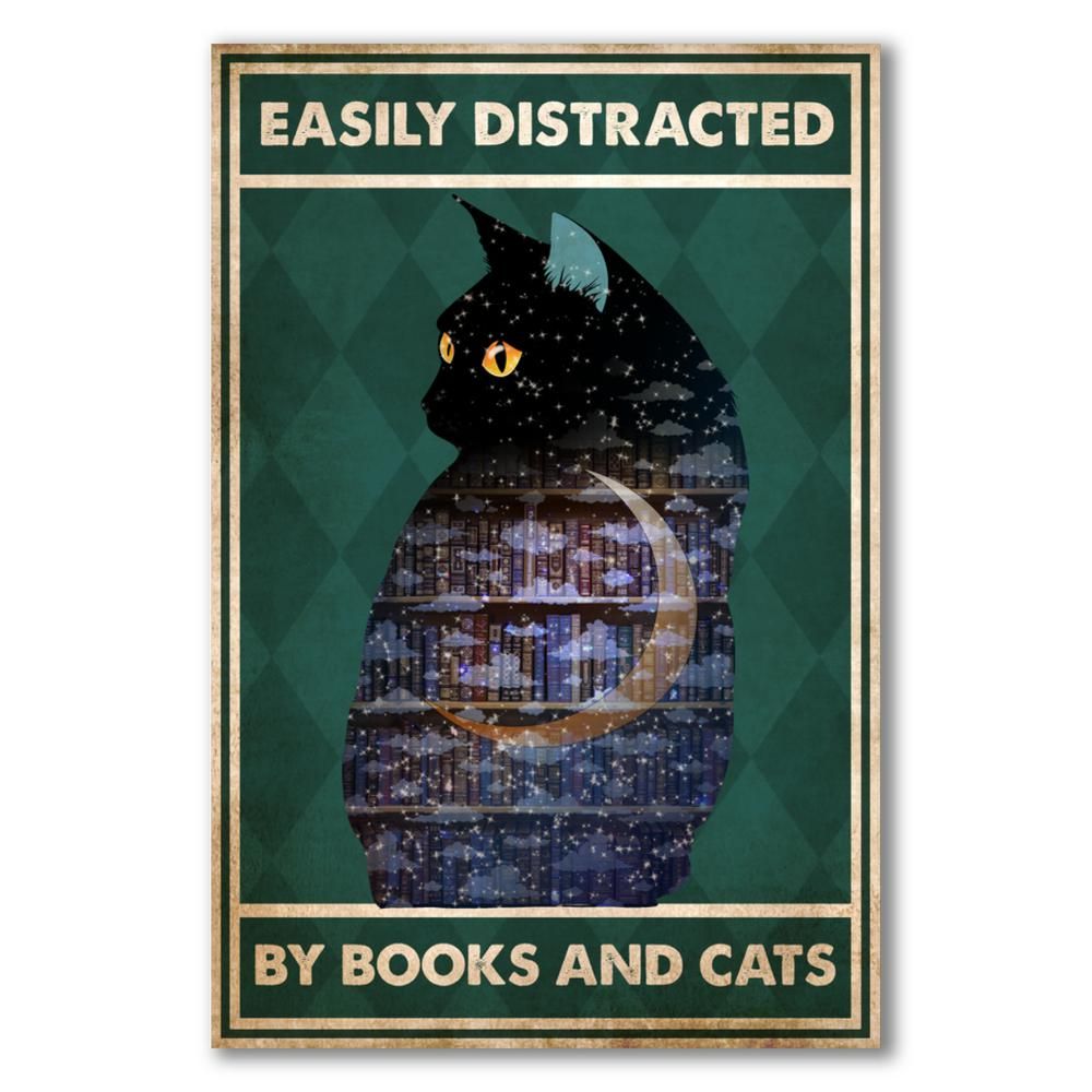 Easily Distracted by Books and Cats