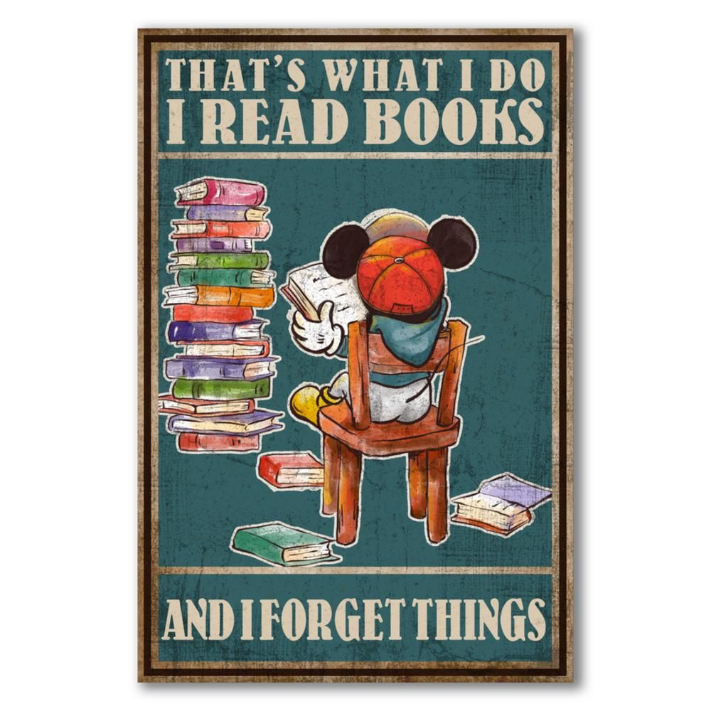 Poster Read Books and Forget Things OK