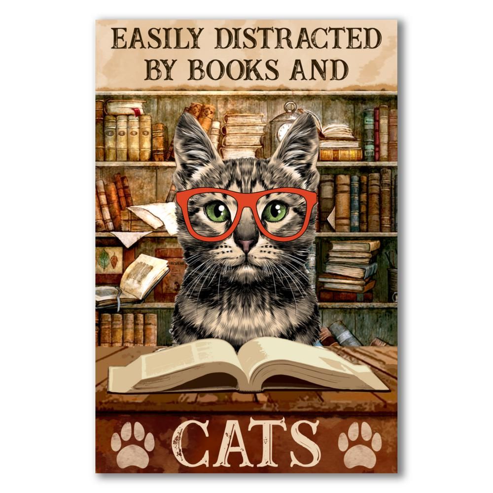Easily Distracted By Books and Cats