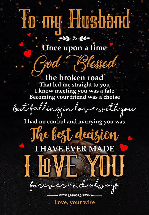 to My Husband - God Blessed The Broken Road That Led Me Straight to You-MH2209